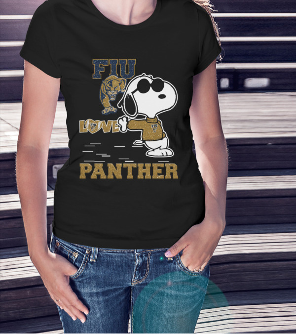 Snoopy FIU Love Panther T-Shirt
