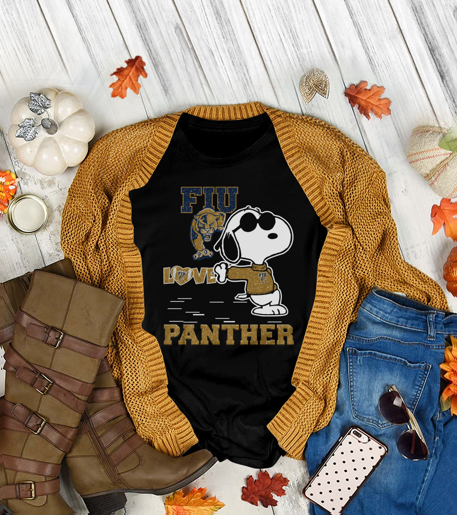 Snoopy FIU Love Panther T-Shirt