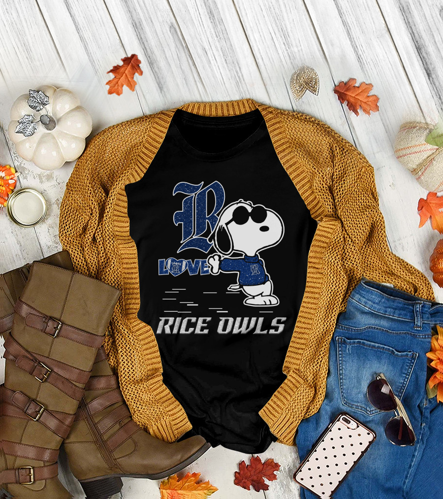 Snoopy Rice Owls Love T-Shirt
