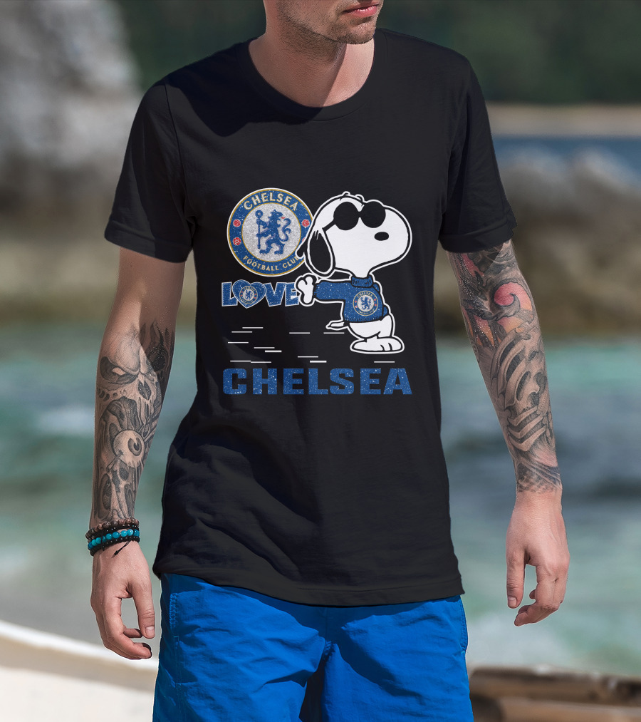 Snoopy Love Chelsea Football Club 131 T-Shirt