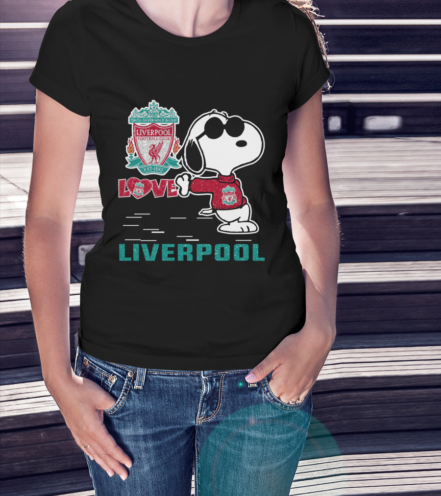 Snoopy Love Liverpool Football Club You’ll Never Walk Alone 131 T-Shirt