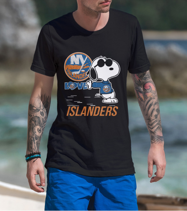 Snoopy Love NY Islanders T-Shirt