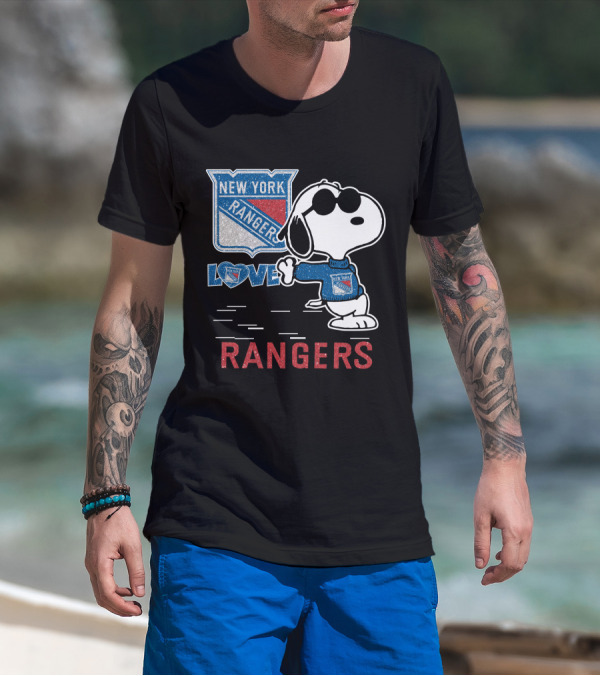 Snoopy Love New York Rangers T-Shirt
