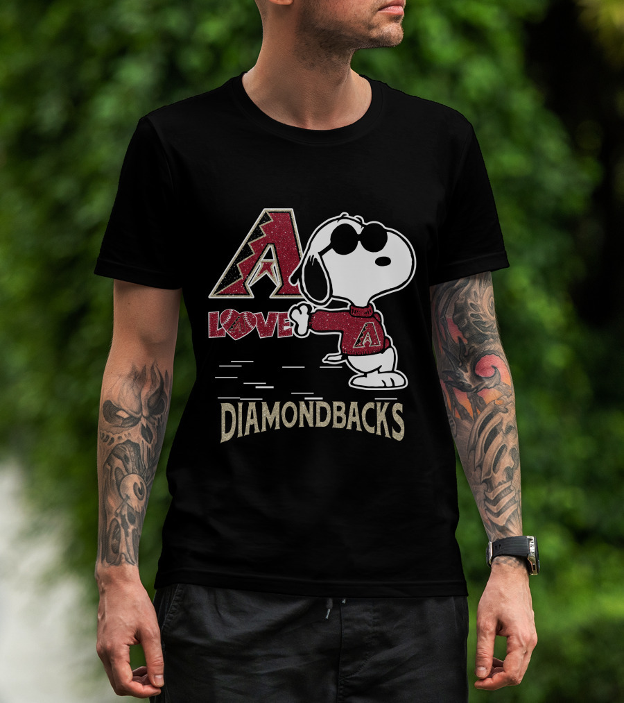 Snoopy Love Arizona Diamondbacks A T-Shirt