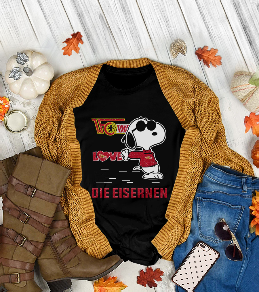 Snoopy Love 1. FC Union Berlin Die Eisernen T-Shirt