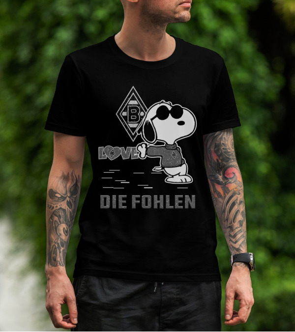 Snoopy Love Borussia Mönchengladbach Die Fohlen T-Shirt