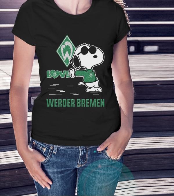 Snoopy Werder Bremen Love T-Shirt