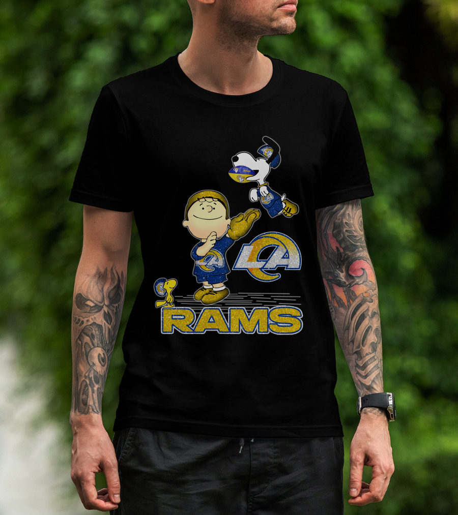 Snoopy And Friends Celebrate Los Angeles Rams With Team Spirit T-Shirt