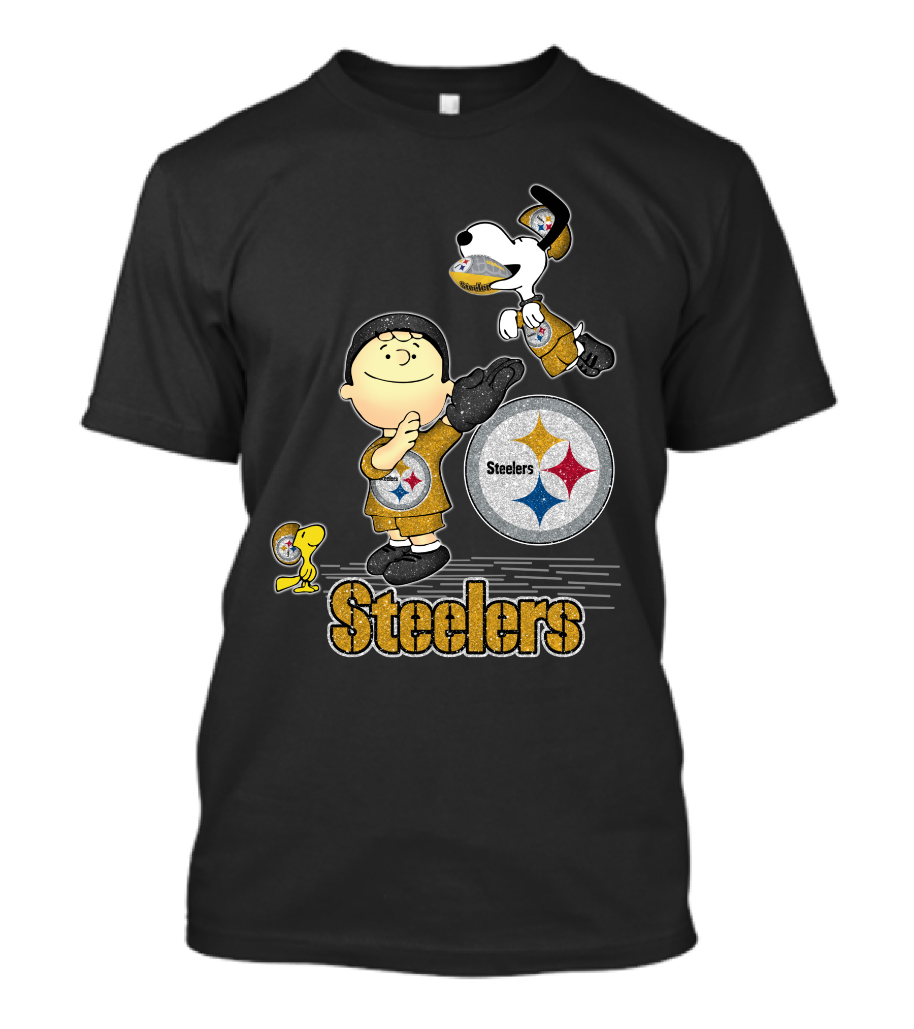 Snoopy Steelers Football Peanuts Characters Love Pittsburgh Steelers T-Shirt
