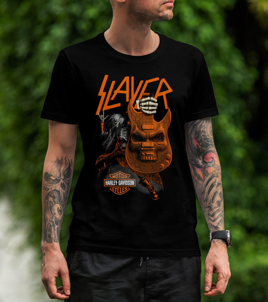 Slayer Harley Davidson Motor Cycles T-Shirt