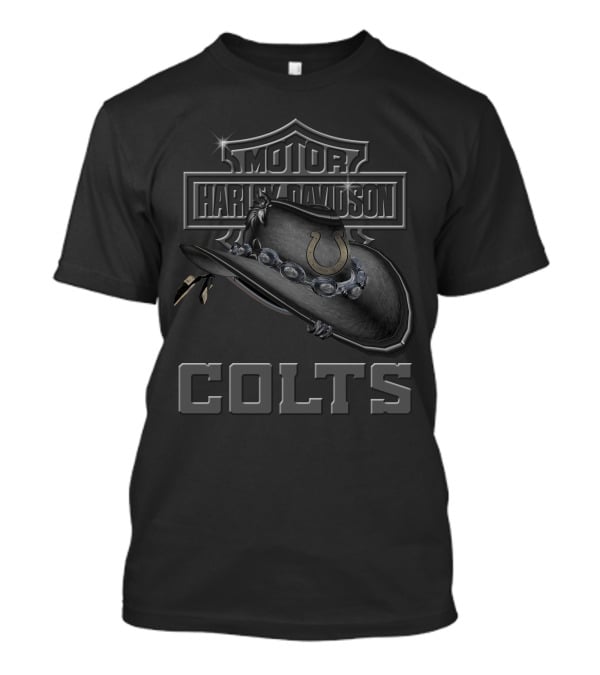 Motor Harley Davidson Indianapolis Colts 137 Cowboy Hat T-Shirt