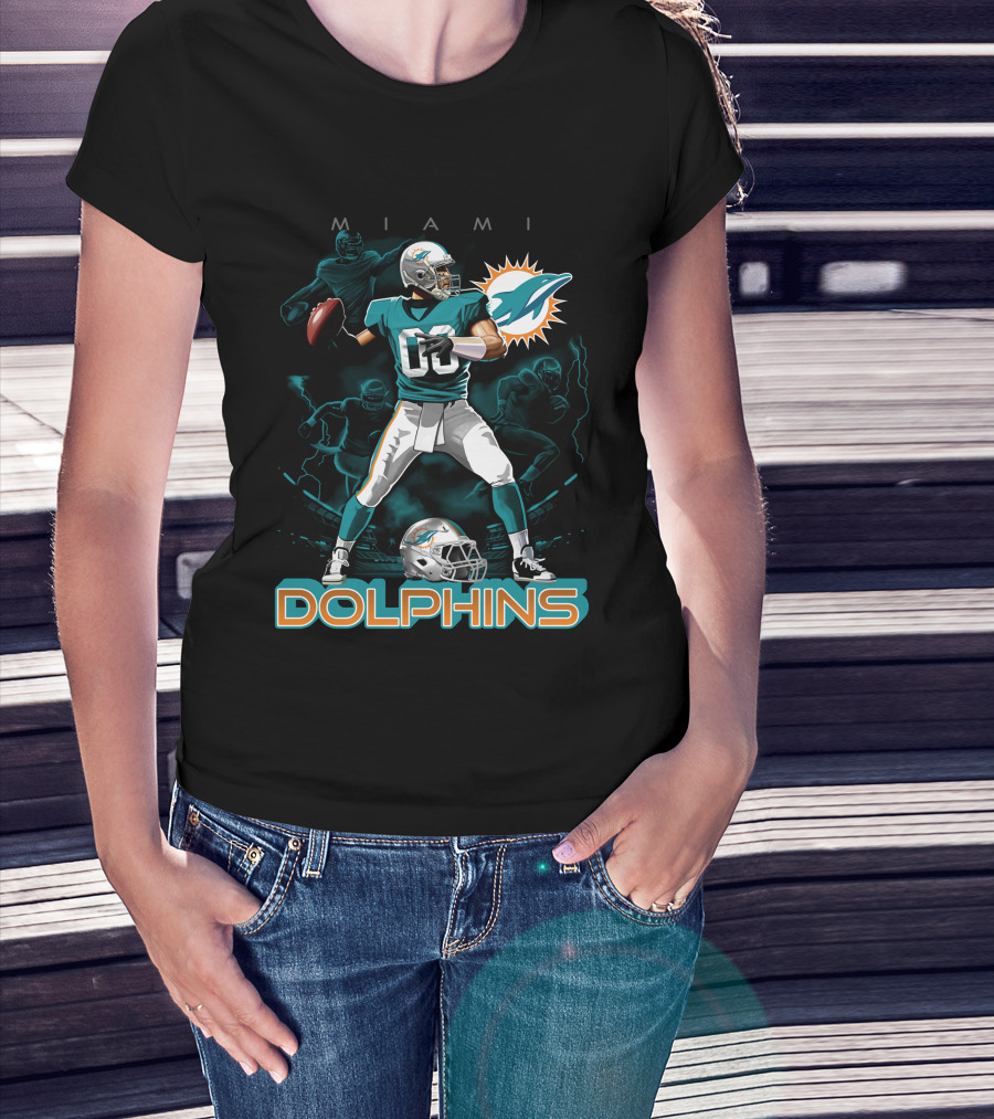 Miami Dolphins 13 Quarterback Football Legends T-Shirt