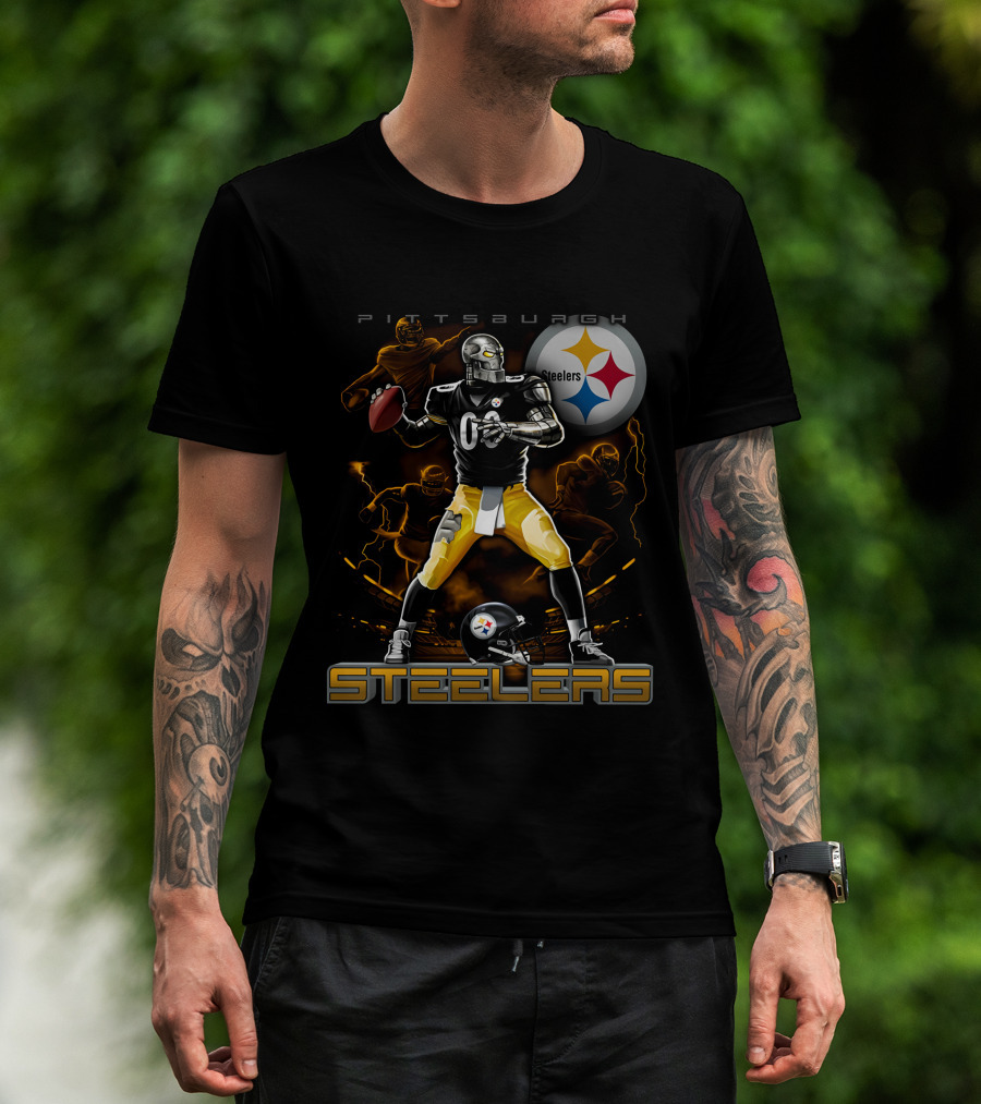 Pittsburgh Steelers Football Team Graphic With Iconic T-Shirt