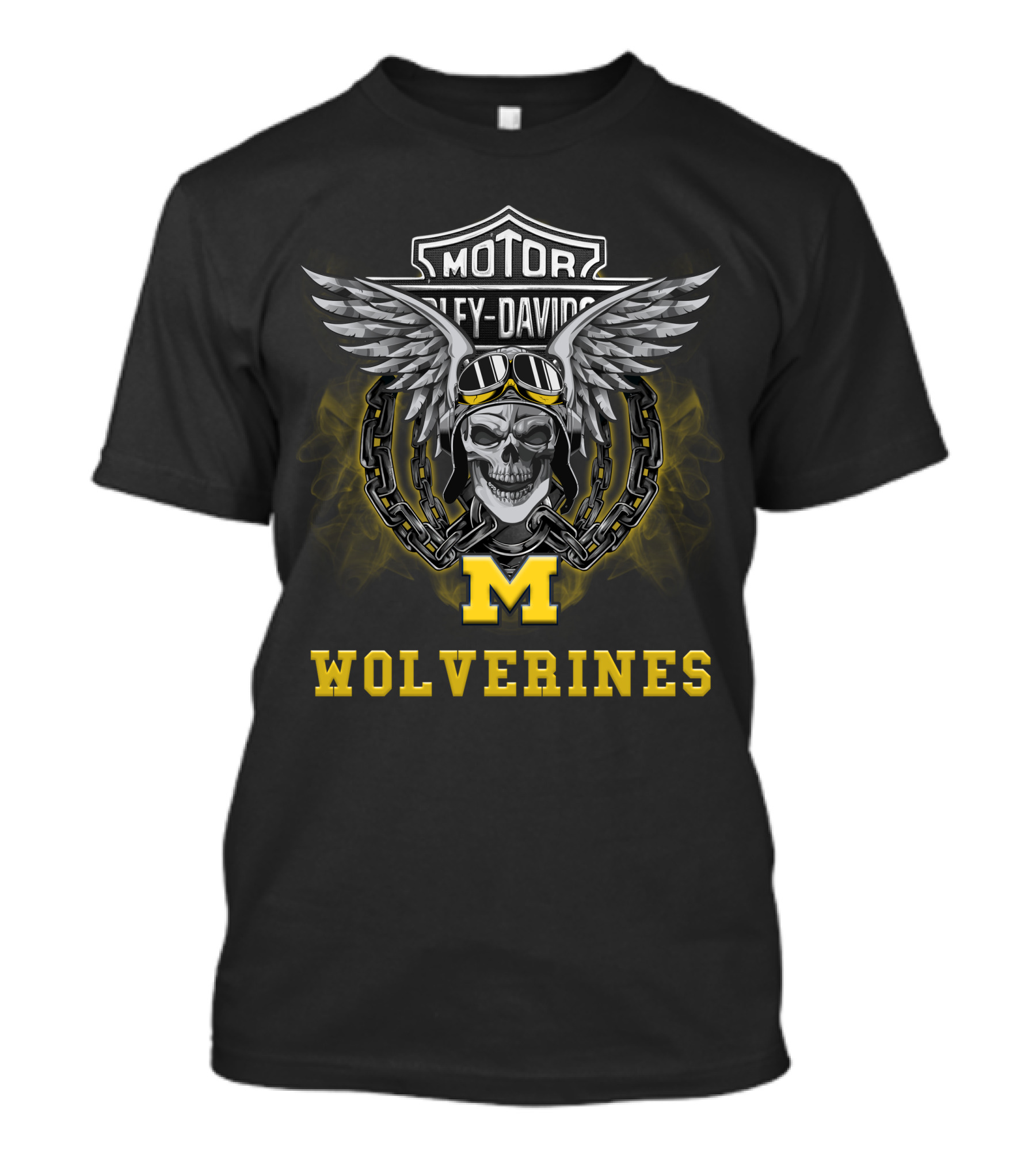 Michigan Wolverines Motor Harley Davidson Ncaa Football Fans T-Shirt