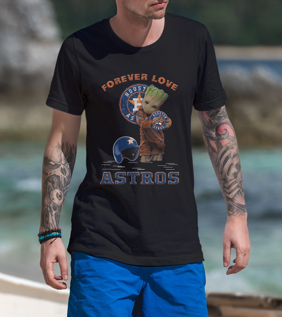 Forever Love Houston Astros MLB Fans Groot T-Shirt