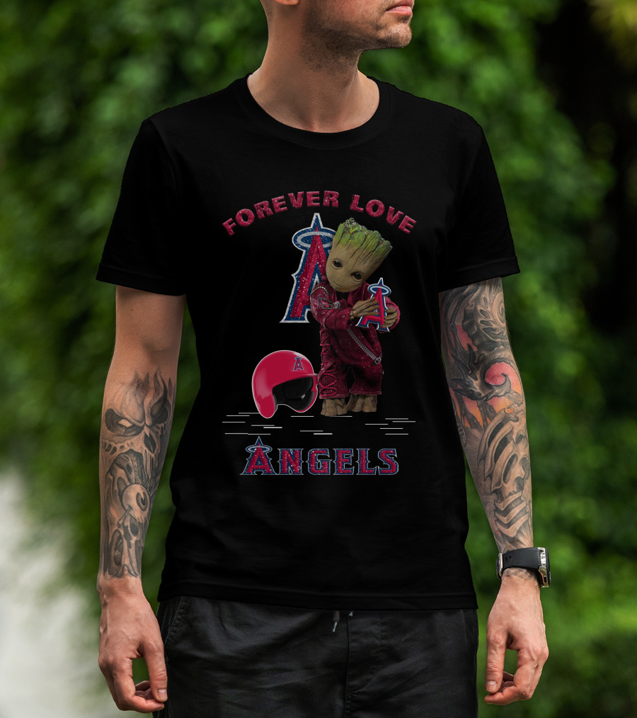 Forever Love Angels Groot Los Angeles MLB Fans T-Shirt