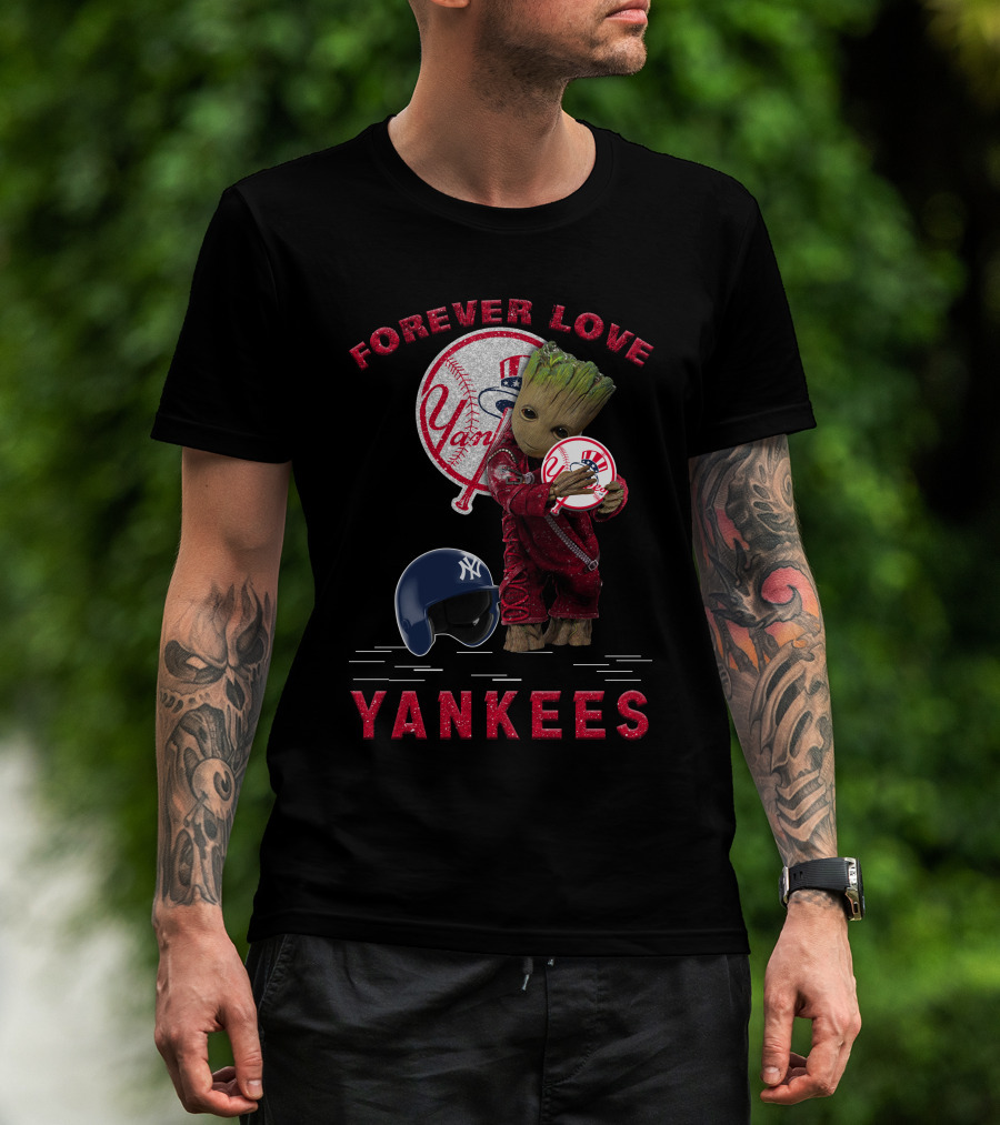 Forever Love Yankees Groot New York Yankees MLB Fans T-Shirt