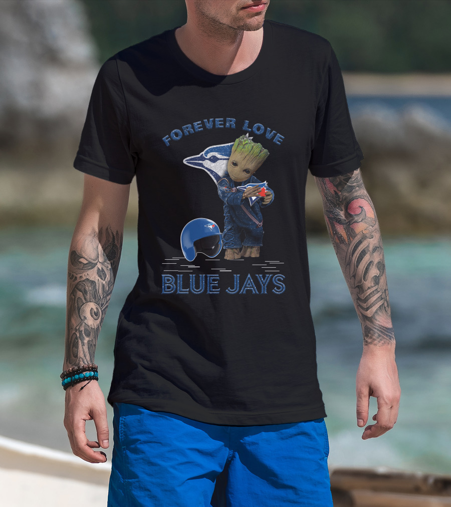 Forever Love Groot Blue Jays MLB Fans T-Shirt