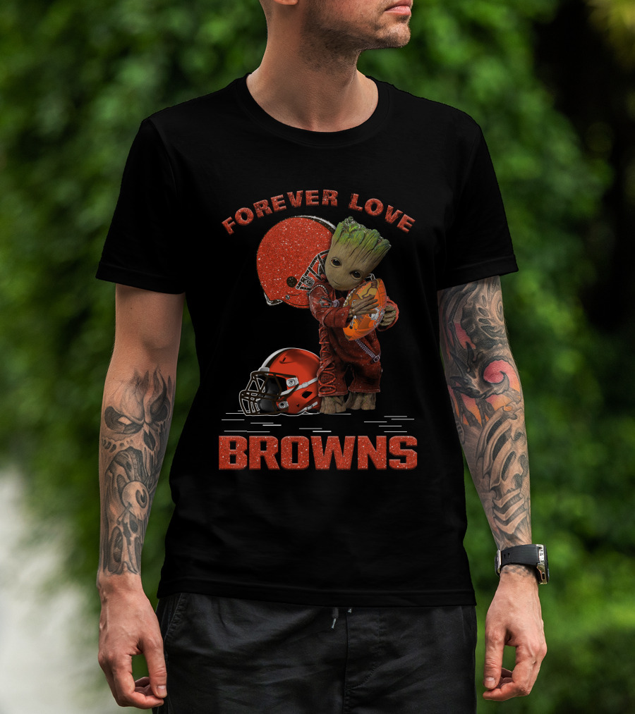 Forever Love Browns Groot Football T-Shirt