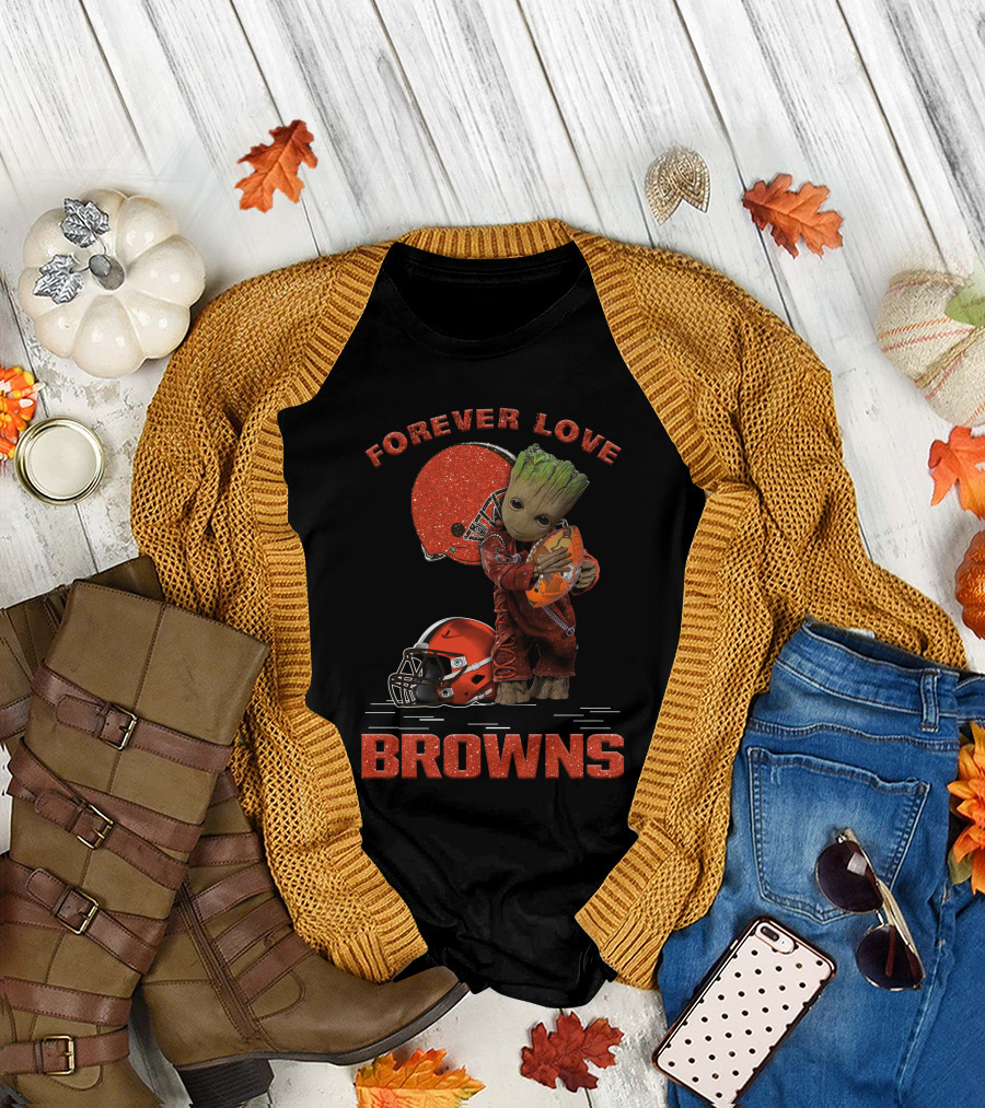 Forever Love Browns Groot Football T-Shirt