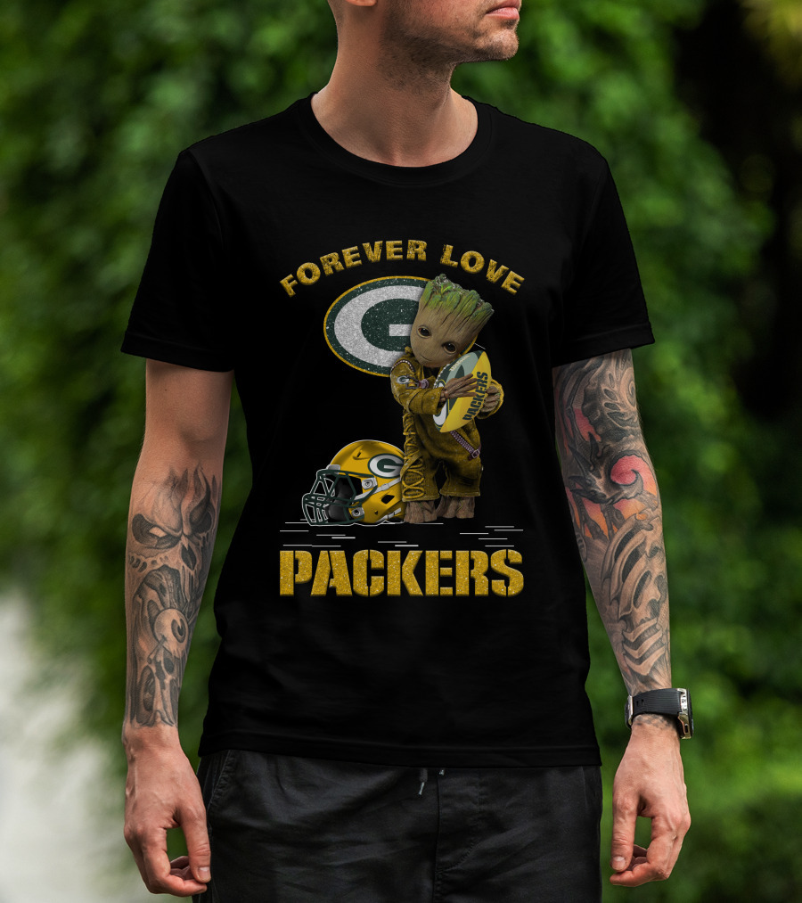 Forever Love Packers Groot Green Bay T-Shirt