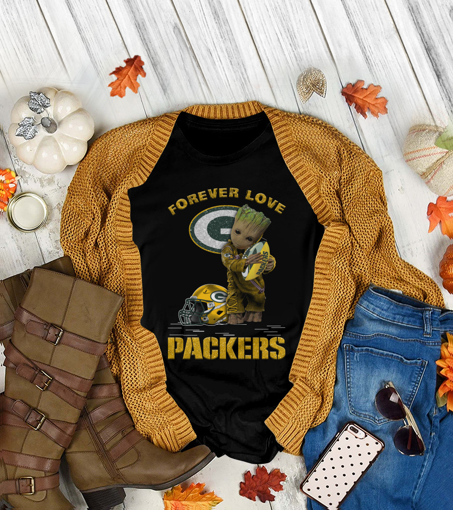 Forever Love Packers Groot Green Bay T-Shirt