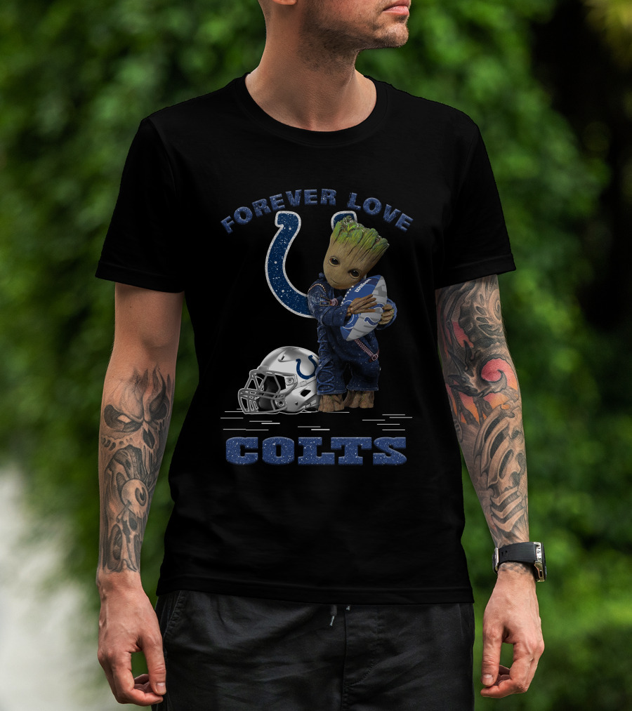 Forever Love Groot Indianapolis Colts Football T-Shirt