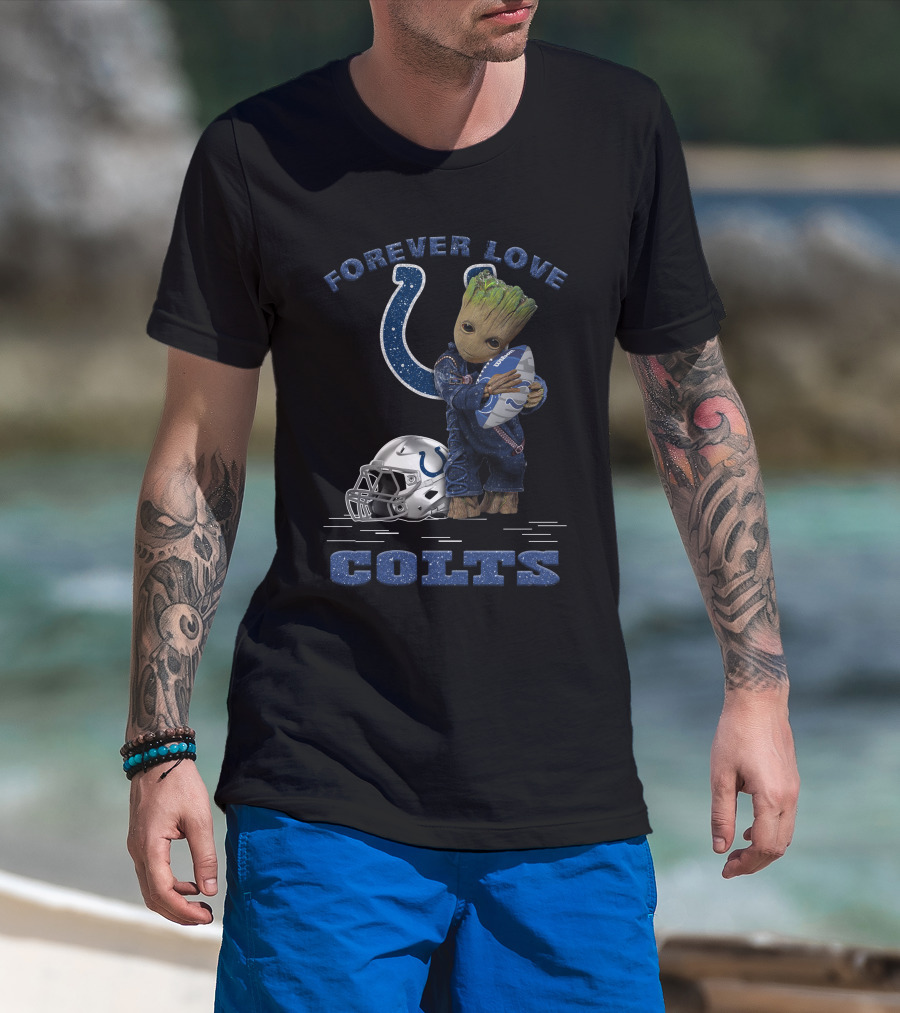Forever Love Groot Indianapolis Colts Football T-Shirt
