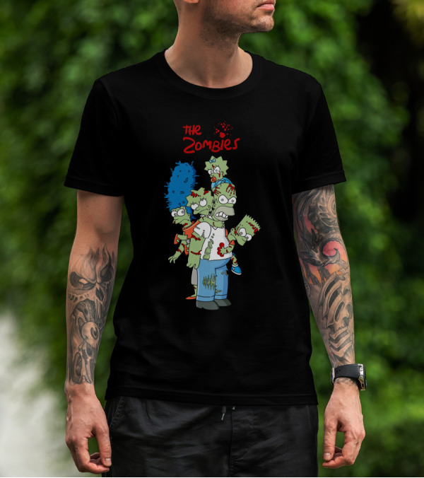 The Zoombies Family Parody Undead Springfield Icons T-Shirt