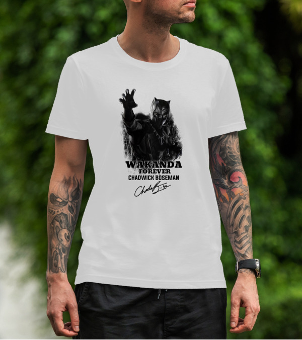 Wakanda Forever Chadwick Boseman T-Shirt