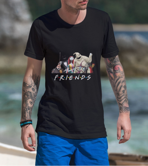 Friends Jack Sally Nightmare Before Christmas T-Shirt