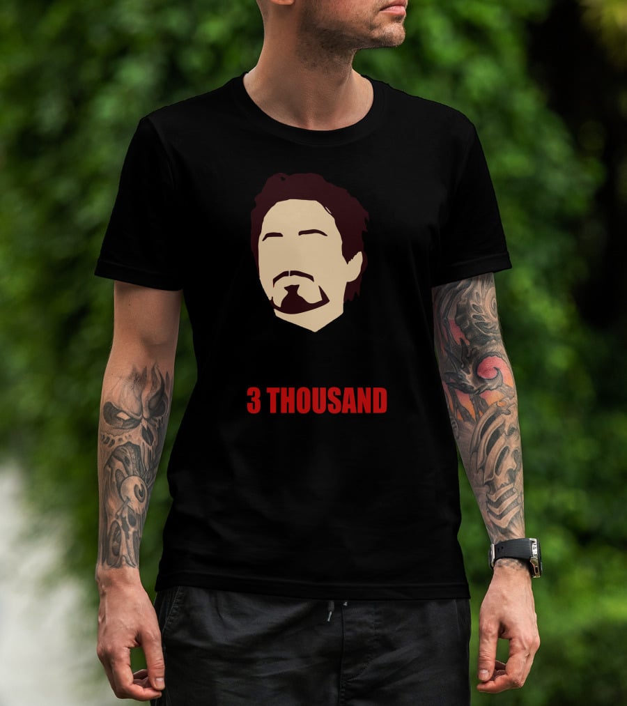 I Love U 3 Thousand Times Iron Man T-Shirt