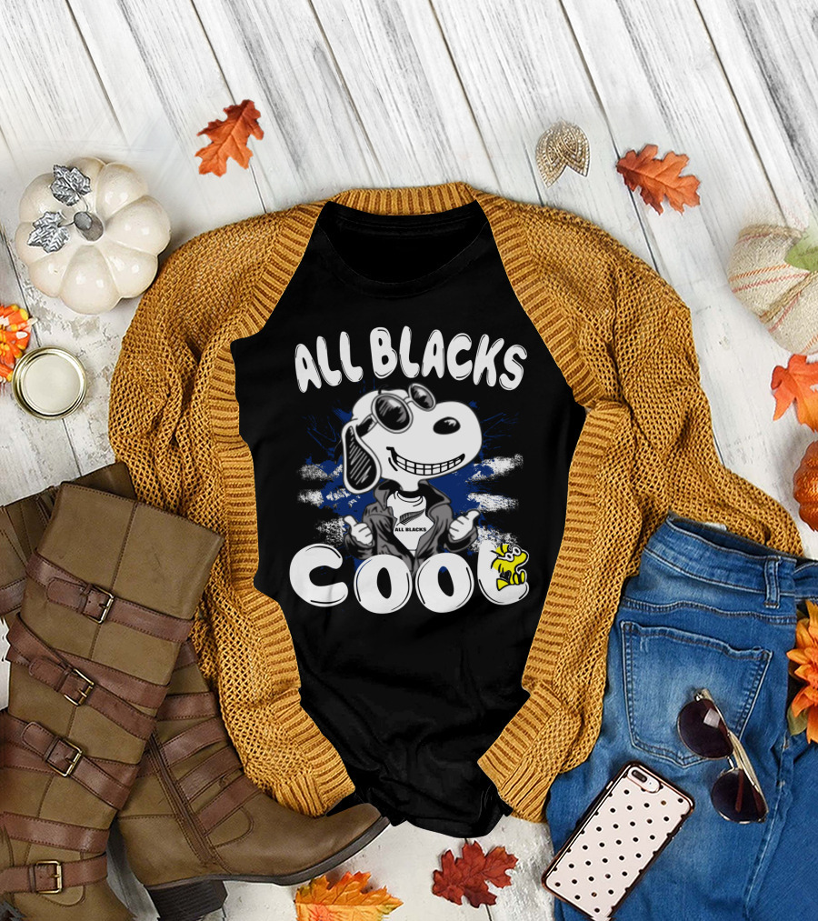 ALL BLACKS COOL SNOOPY T-Shirt