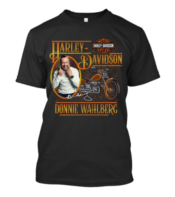 Harley Davidson Donnie Wahlberg Motor Cycles T-Shirt