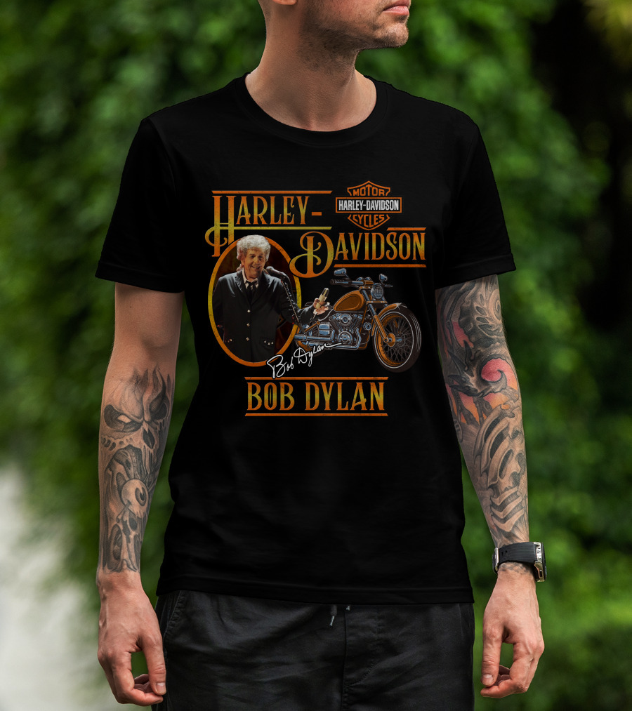 Harley Davidson Bob Dylan Motorcycles T-Shirt