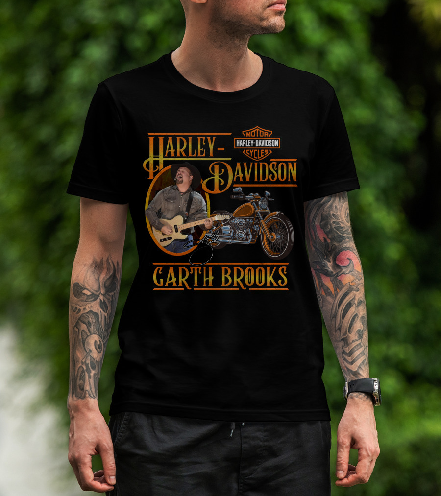 Harley Davidson Garth Brooks Motorcycles T-Shirt