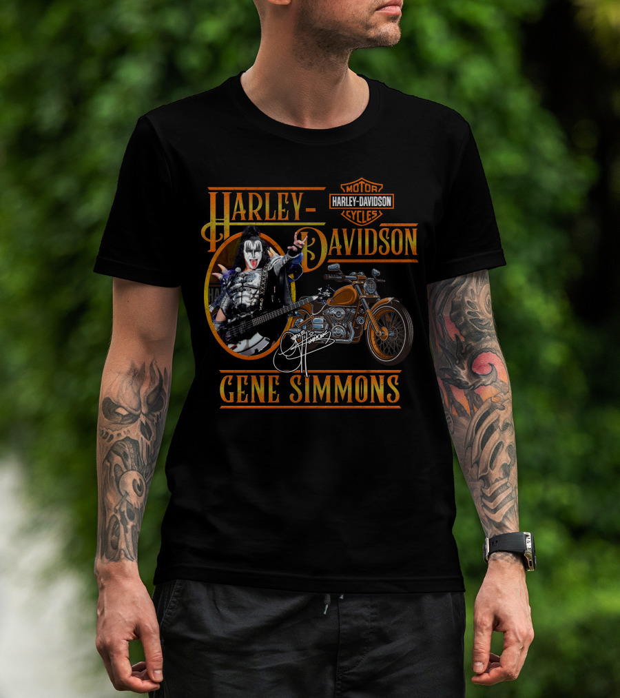 Harley Davidson Gene Simmons Motorcycles T-Shirt