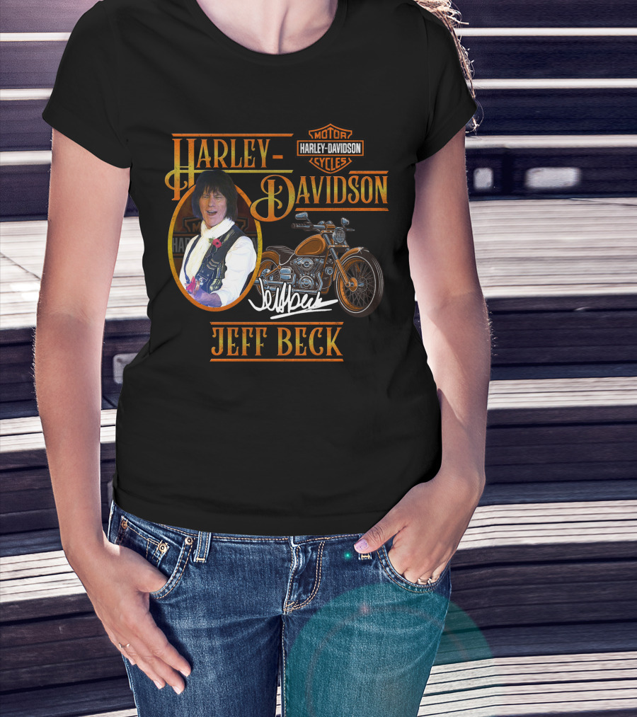 Harley Davidson Jeff Beck Motorcycles Signature T-Shirt