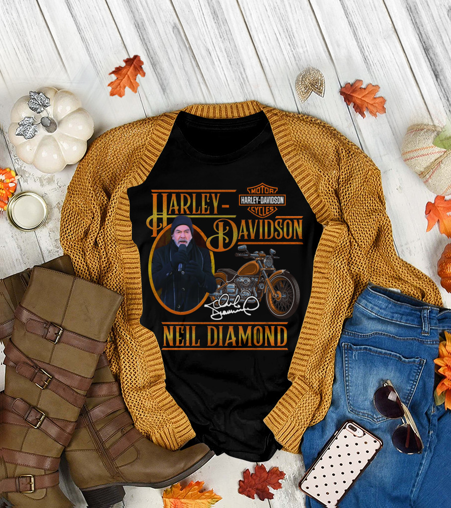 Harley Davidson Neil Diamond Motorcycles T-Shirt