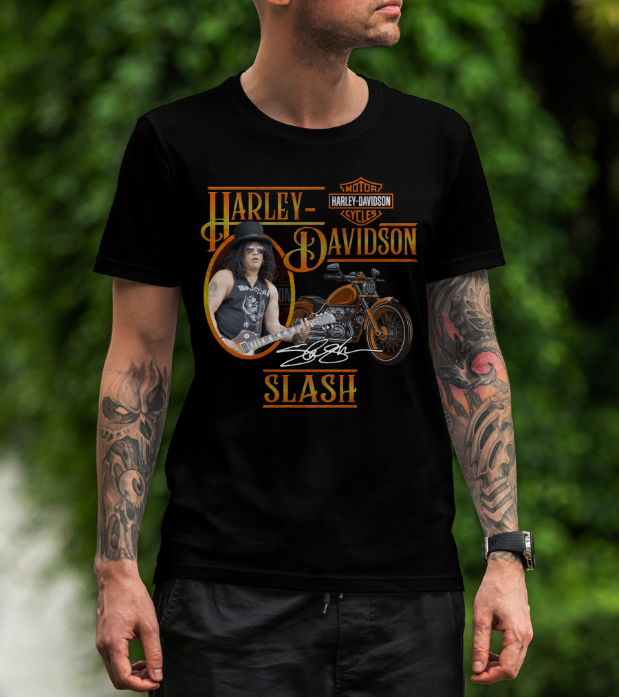 Harley Davidson Motor Cycles Slash T-Shirt