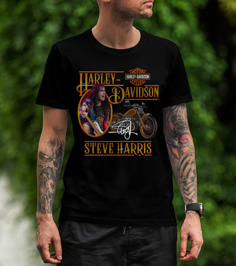 Harley Davidson Motorcycles Steve Harris T-Shirt
