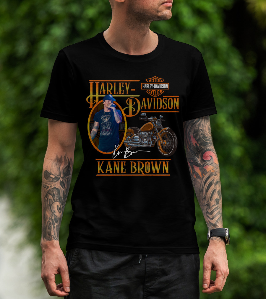 Kane Brown Harley Davidson Motor Cycles T-Shirt