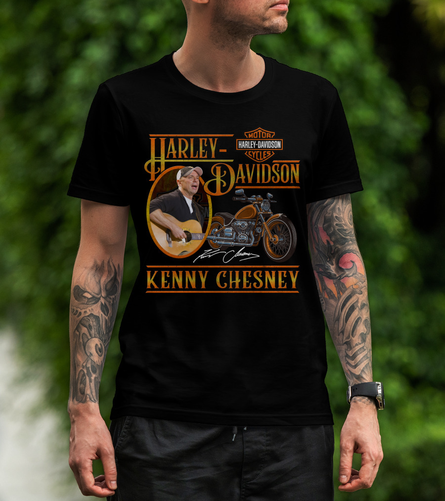Kenny Chesney Harley Davidson Motor Cycles T-Shirt