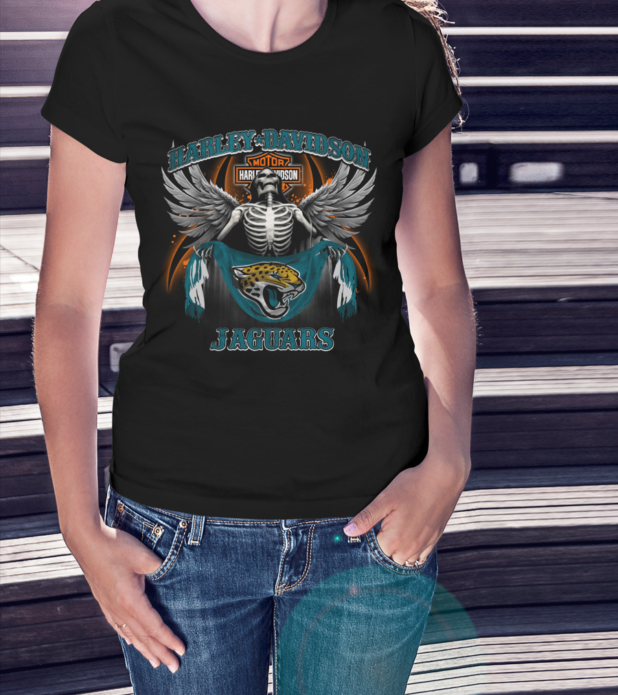 Harley Davidson Motor Jacksonville Jaguars T-Shirt