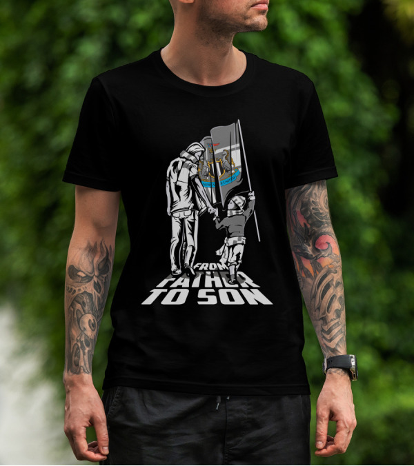 Newcastle United FC From Father To Son T-Shirt