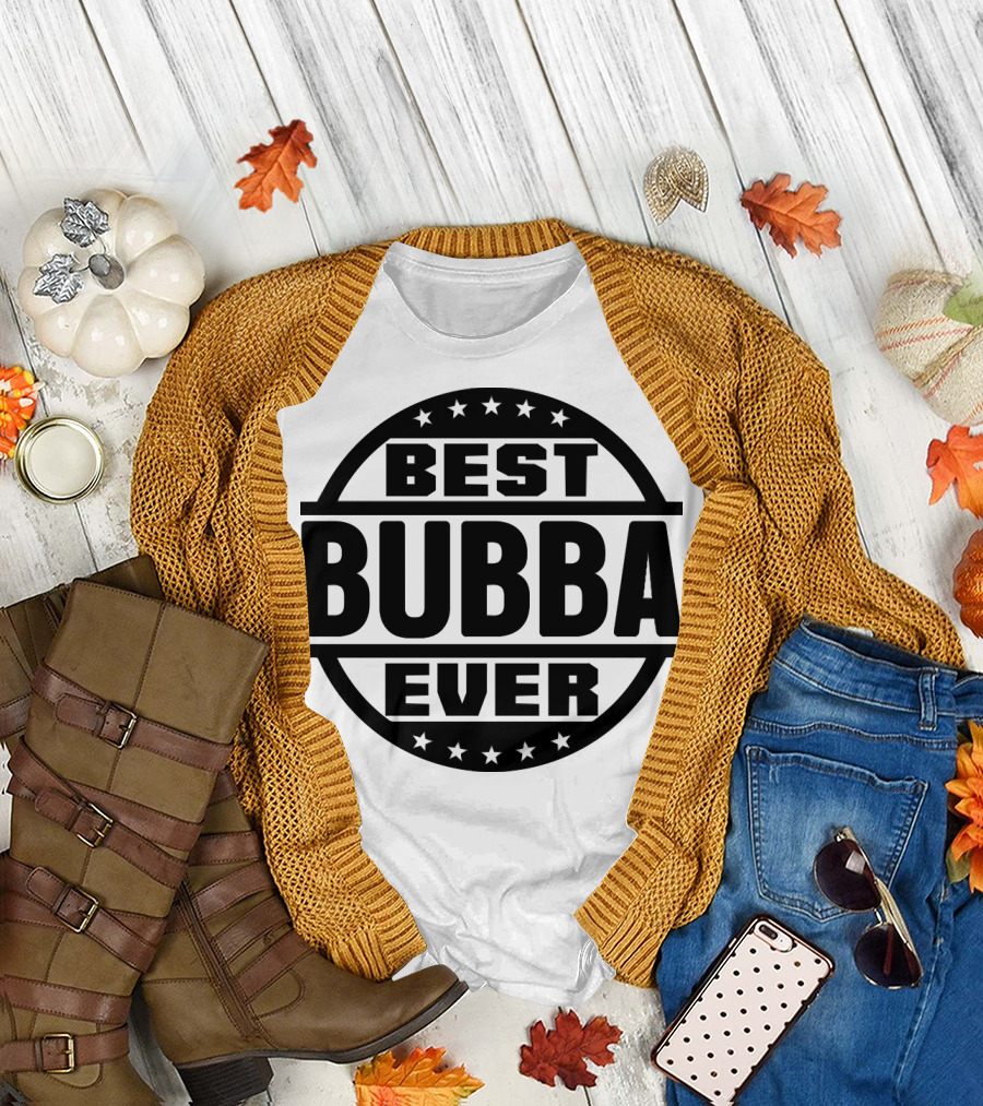 Best Bubba Ever Stars Circle T-Shirt
