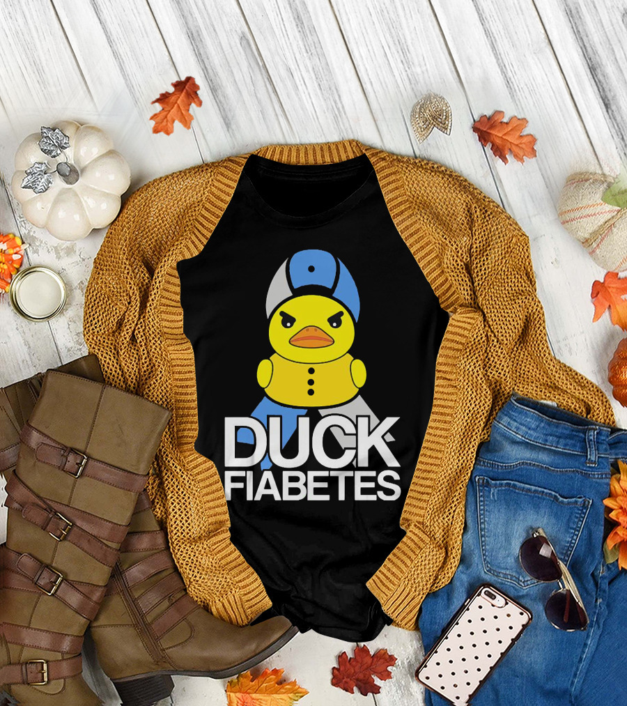Duck Fiabetes Angry Duck with Hat T-Shirt