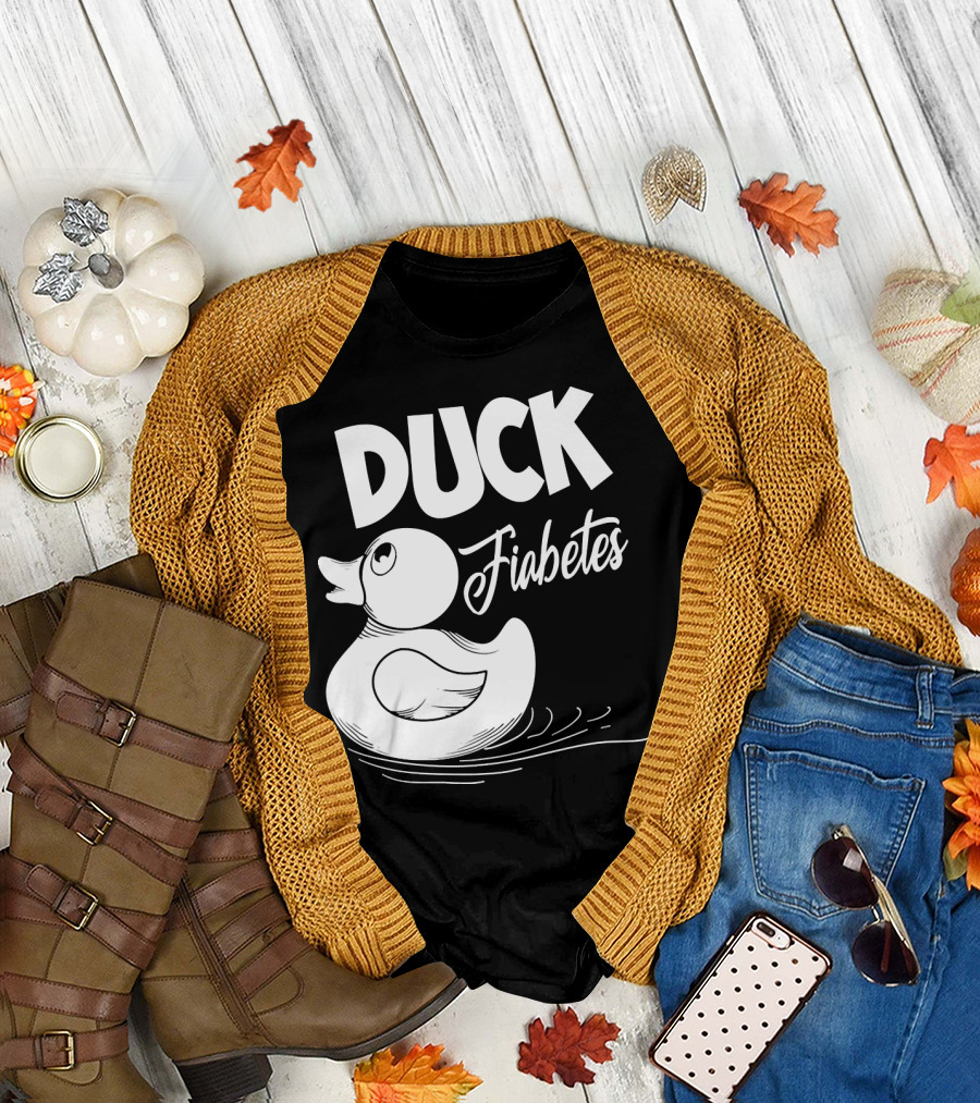 Duck Fiabetes Funny Cool Diabetes Awareness Support T-Shirt