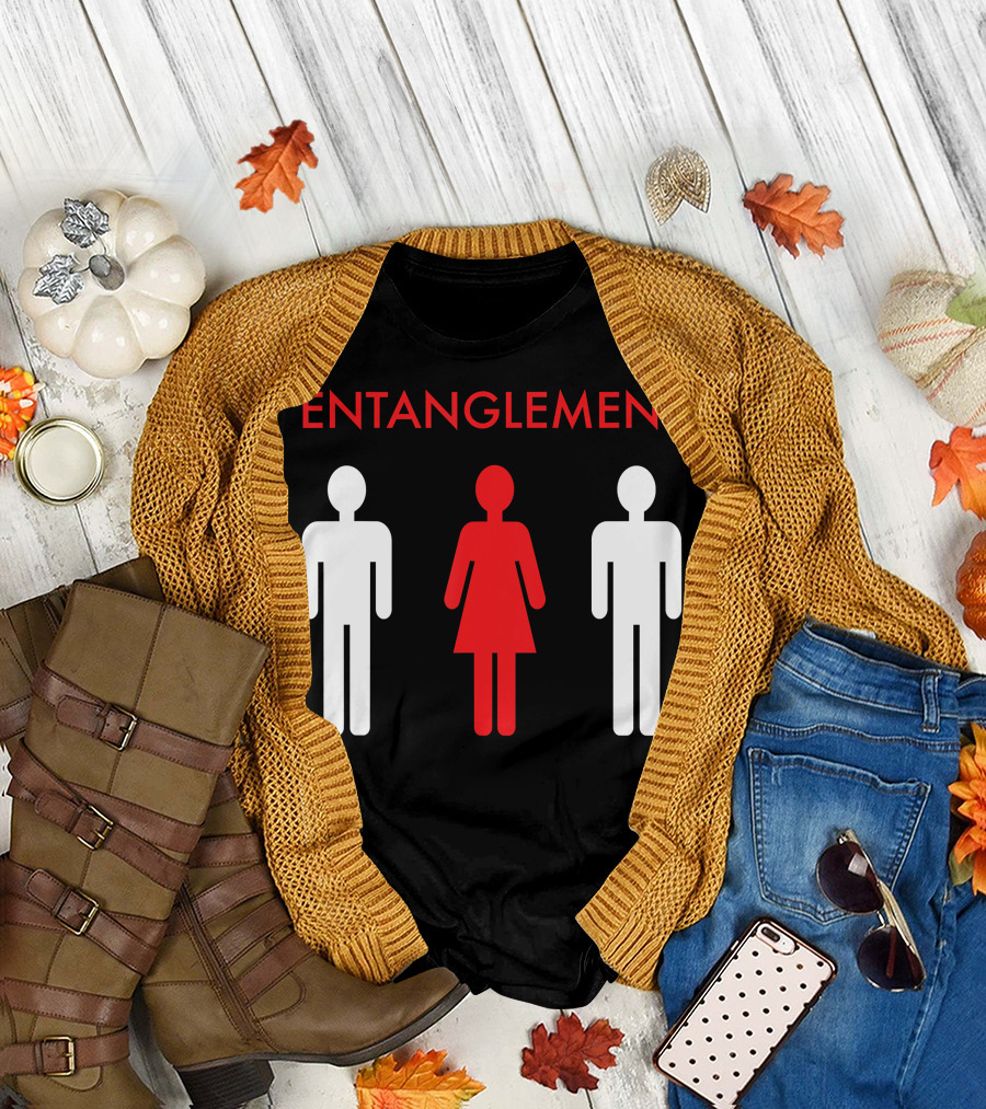 ENTANGLEMENT Funny Entanglement Entangled Men T-Shirt