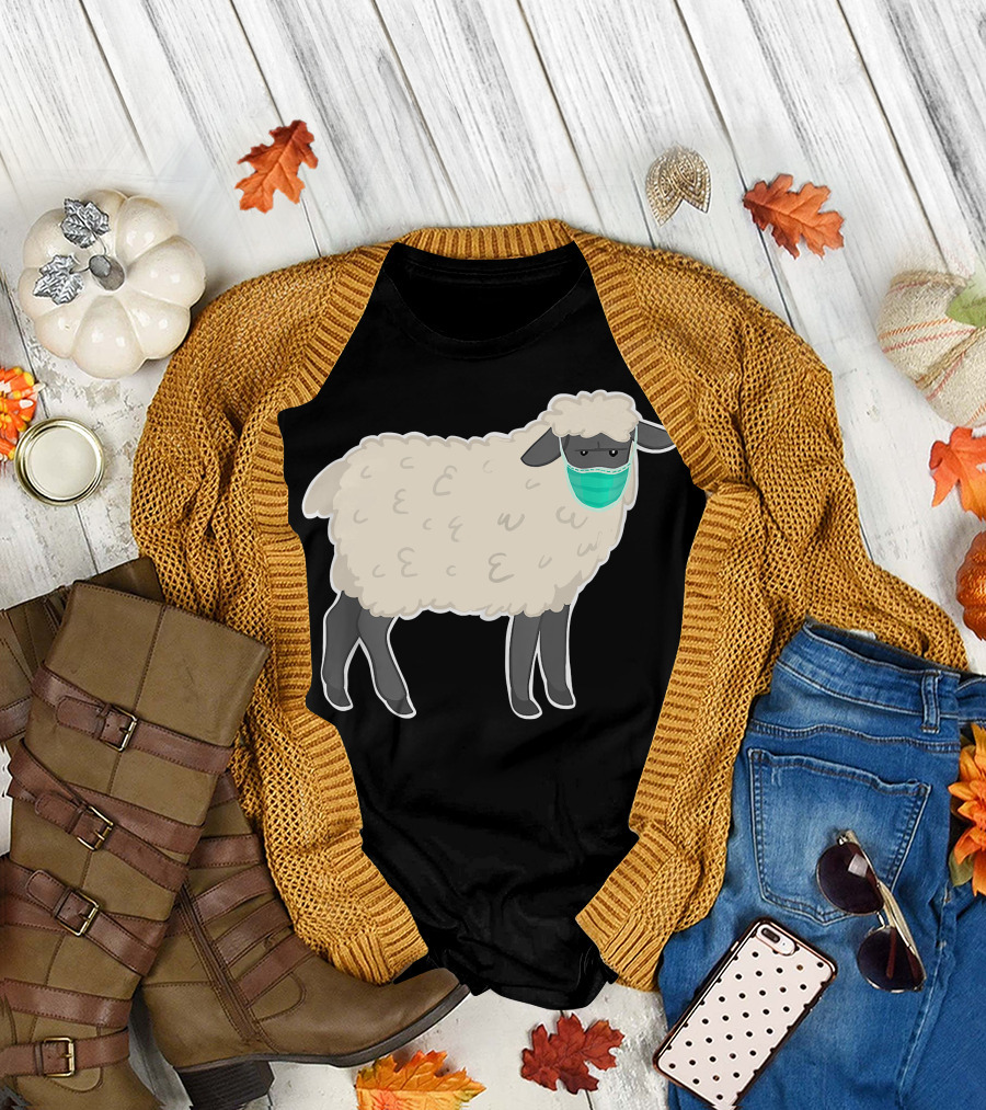 Anti Mask Sheep Wearing Face Mask T-Shirt